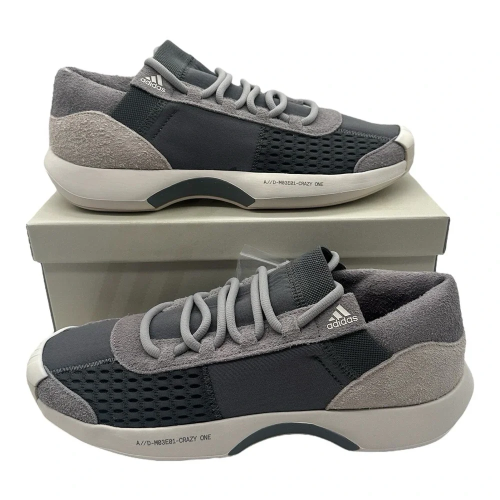 Adidas Crazy 1 ADV A D Gilbert ArenasShoes Mens Sz 10 Grey/White Sneakers CQ1868